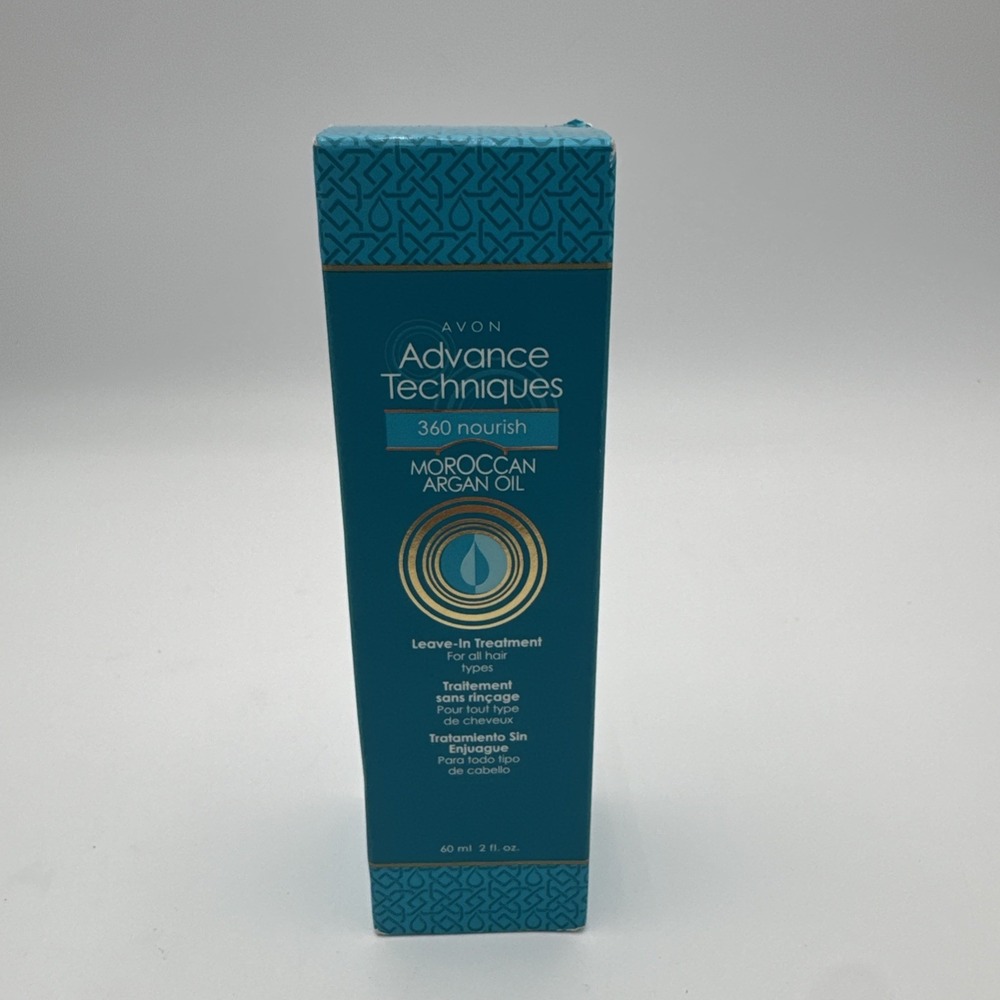Avon Advance Techniques Moroccan Argan Oil Leave-In Treatment NIB 60 ml 2 fl oz
